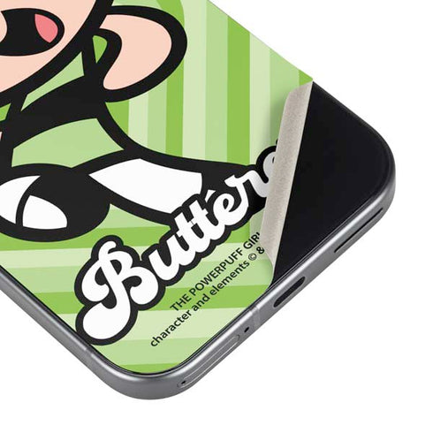 Cartoon Network Powerpuff Girls Buttercup Green Hearts Google Pixel 9 Skin